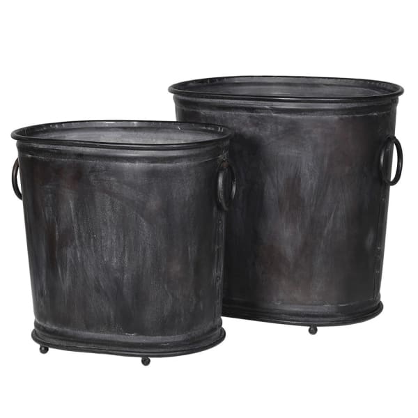 Set of 2 Bucket Planters